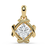 9K Gold Aquamarine Nose Pin
