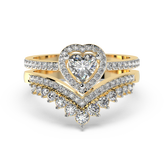 9K Gold Heather Ring