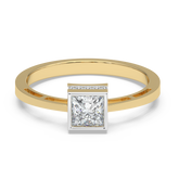 9K Gold Lavender Ring