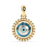 9K Gold Celestine Pendant