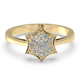 9K Gold Poppy Ring