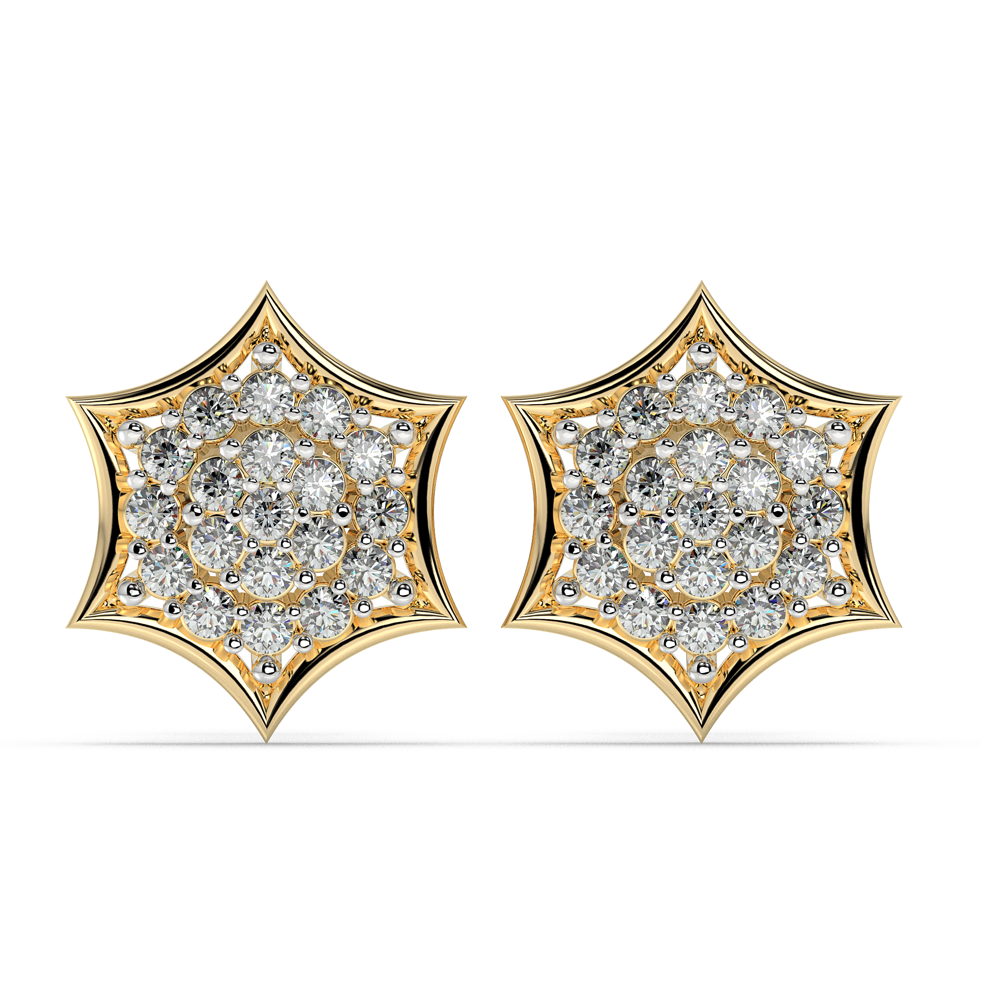 9K Gold Ambre Earrings