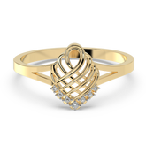 9K Gold Petunia Ring