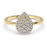 9K Gold Fleur Ring