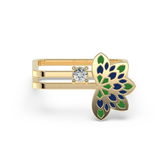 9K Gold Rose Ring