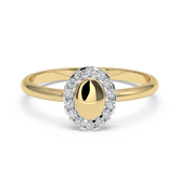 9K Gold Iris Ring