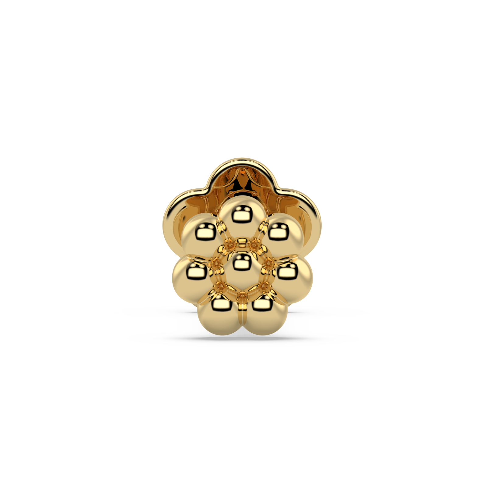 9K Gold Velvet Nose Pin