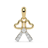9K Gold Sapphire Pendant