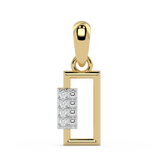 9K Gold Garnet Pendant