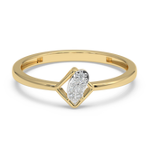 9K Gold Echo Ring