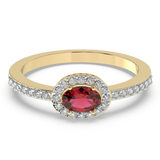 9K Gold Primrose Ring