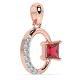 9K Gold Crystal Pendant