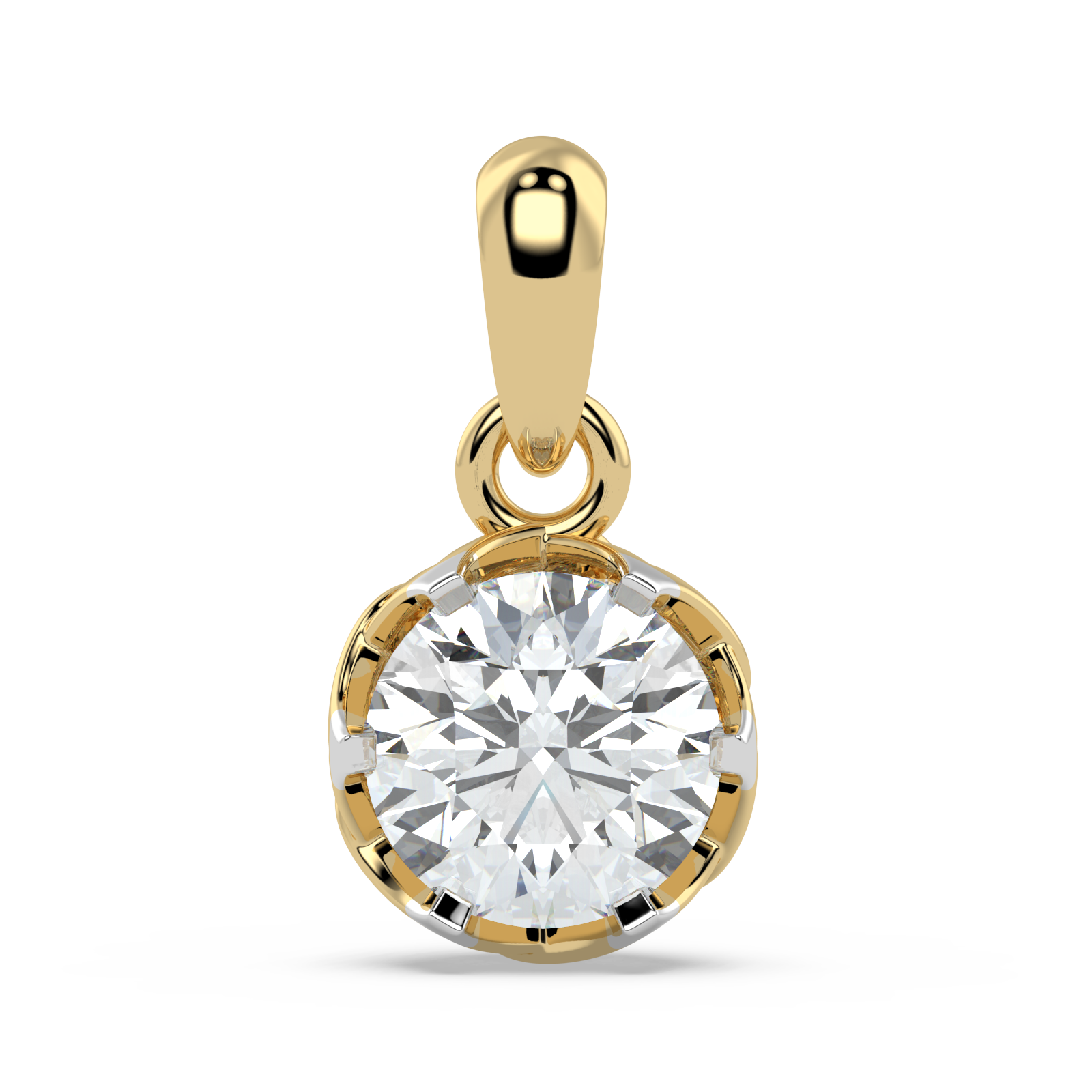 9K Gold Esmeralda Pendant