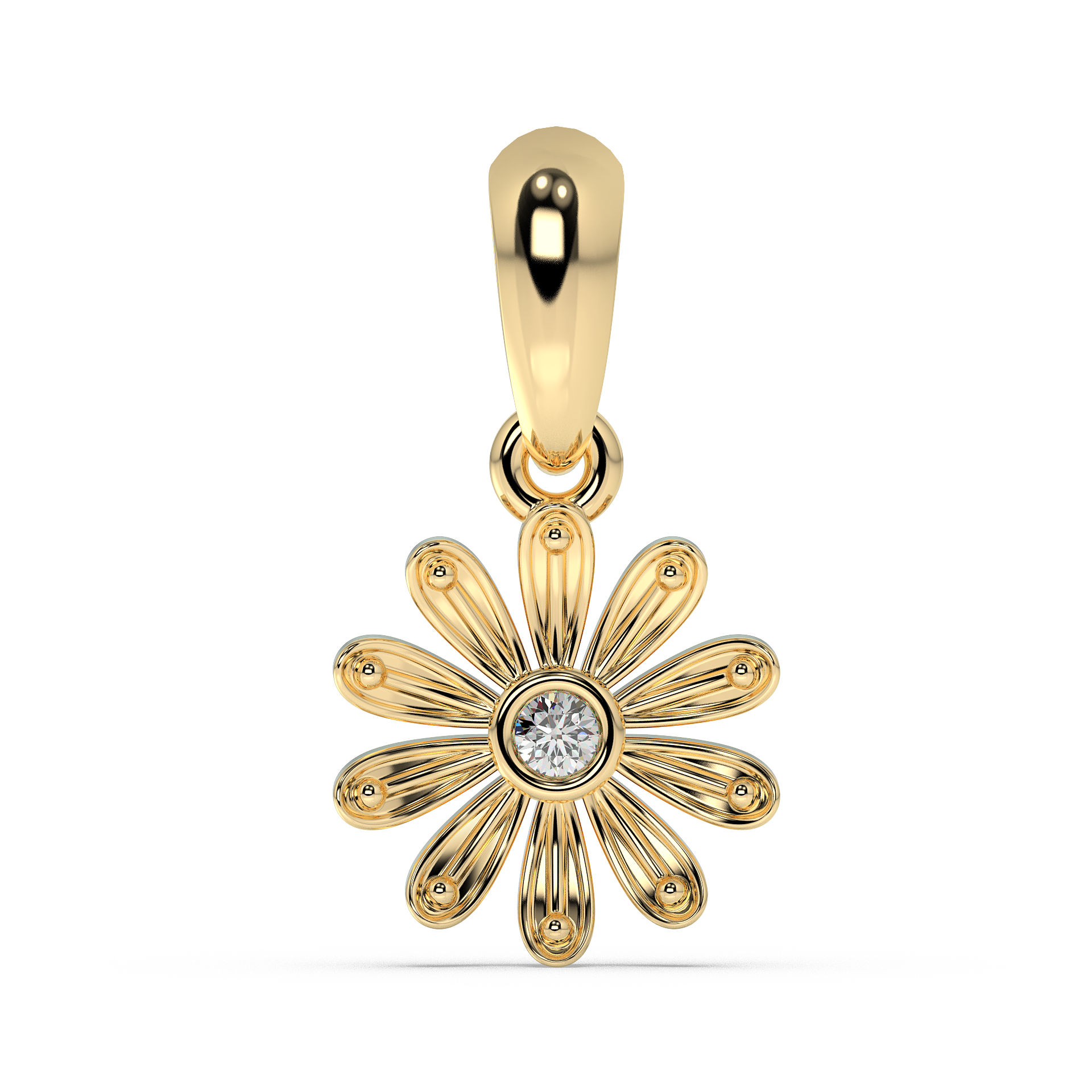 9K Gold Topaz Pendant