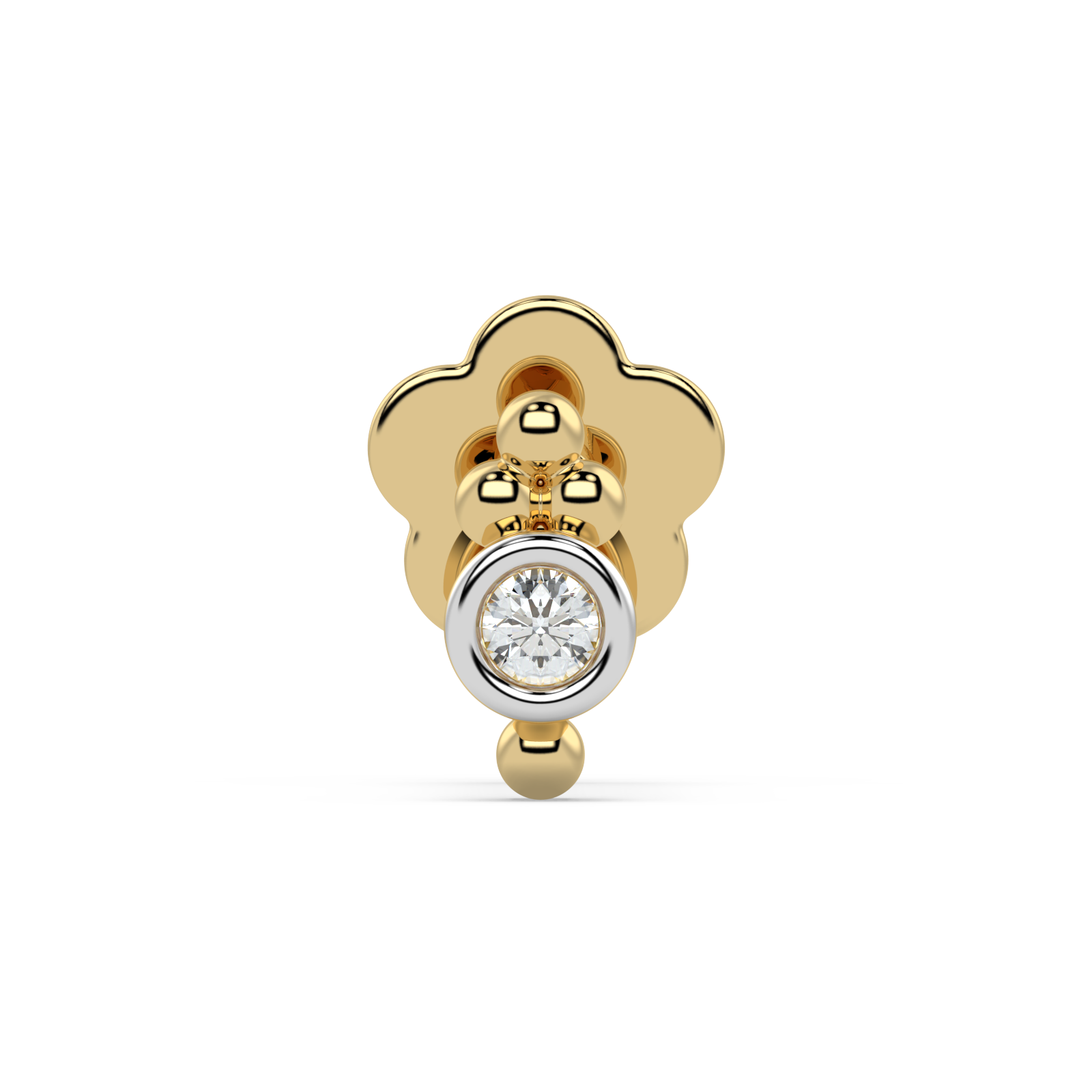 9K Gold Thessaly Nose Pin