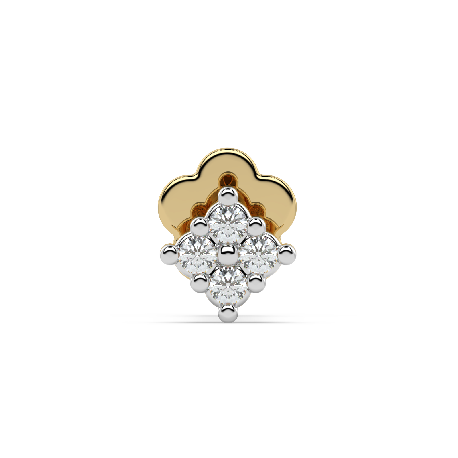9K Gold Rosabel Nose Pin