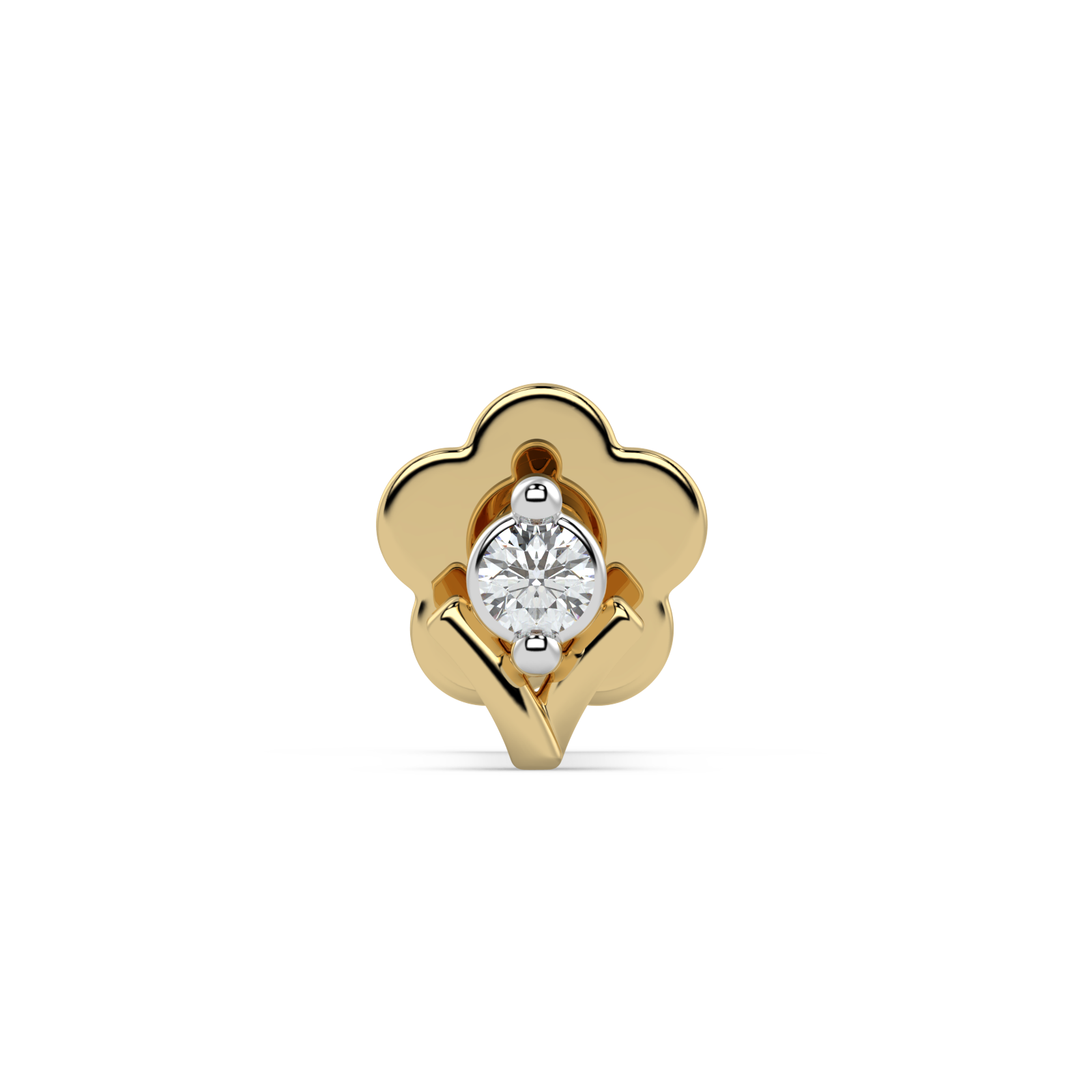 9K Gold Quenby Nose Pin
