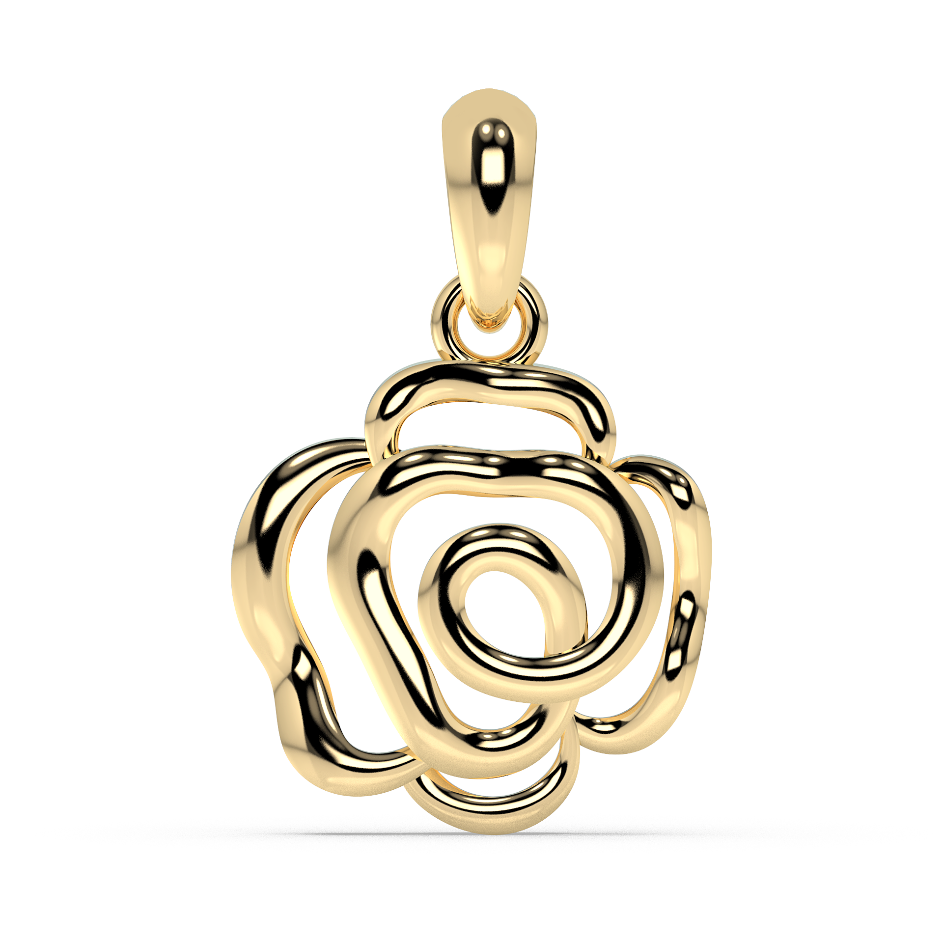 9K Gold Larimar Pendant