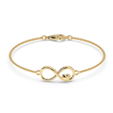 9K Gold Amethyst Bracelet