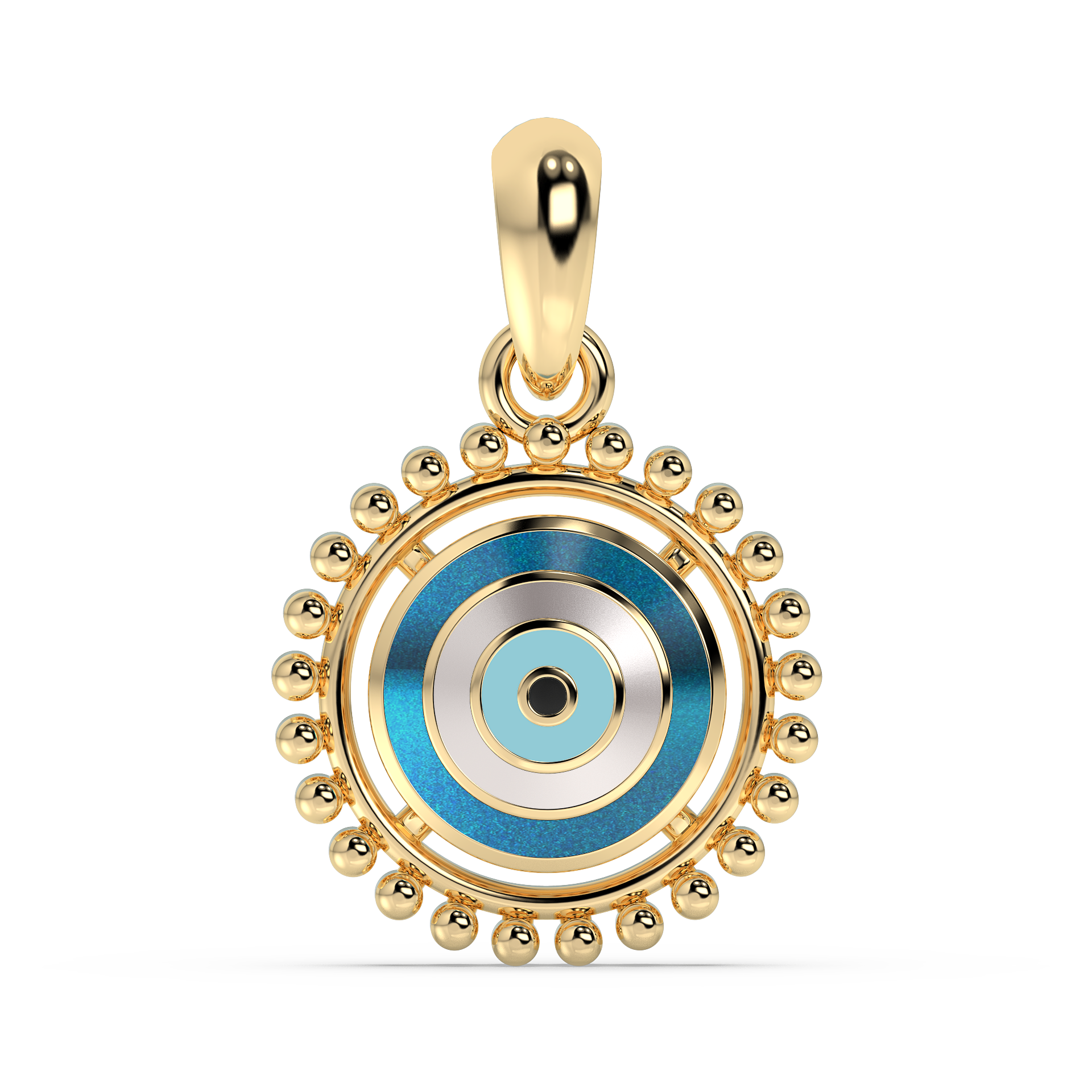 9K Gold Celestine Pendant