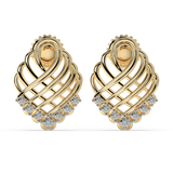 9K Gold Opaline Earrings