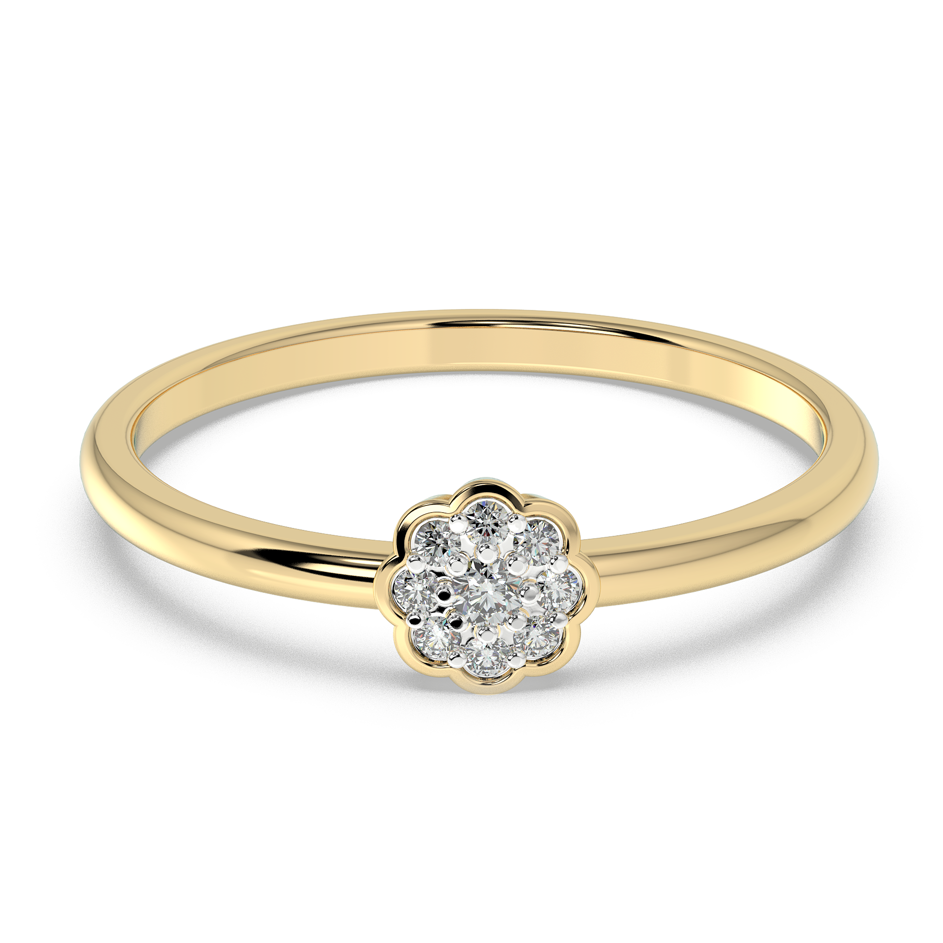9K Gold Begonia Ring