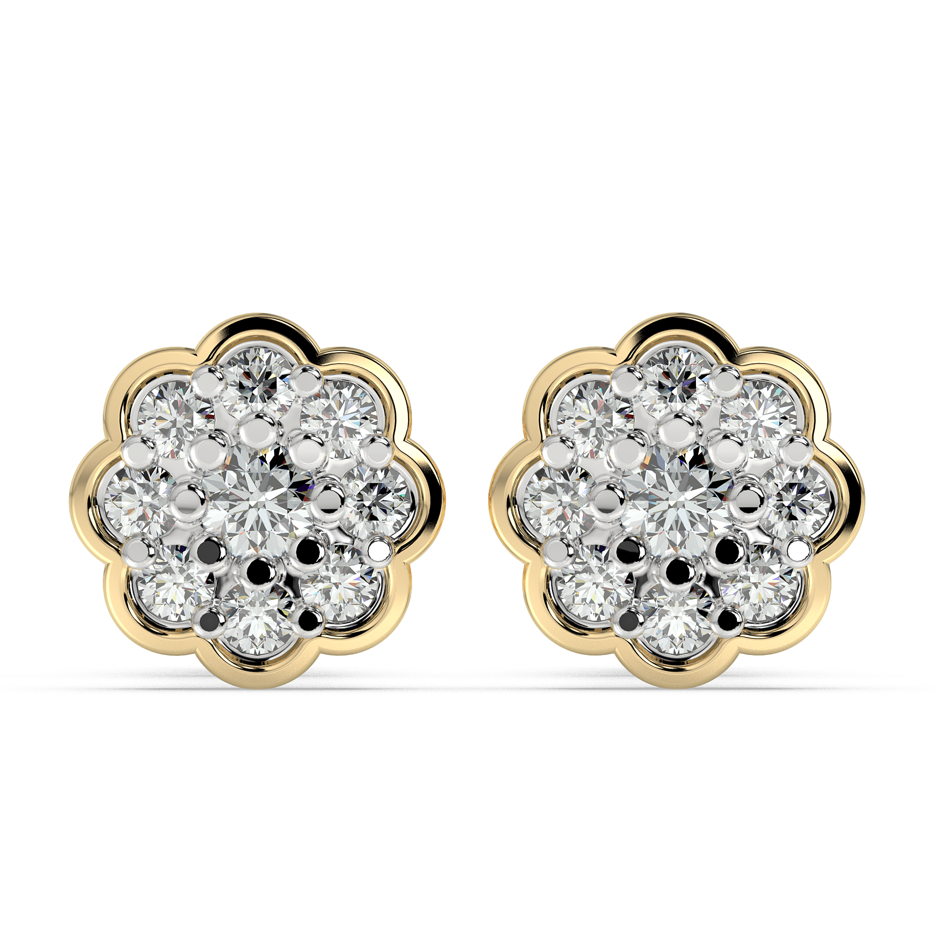 9K Gold Cerise Earrings