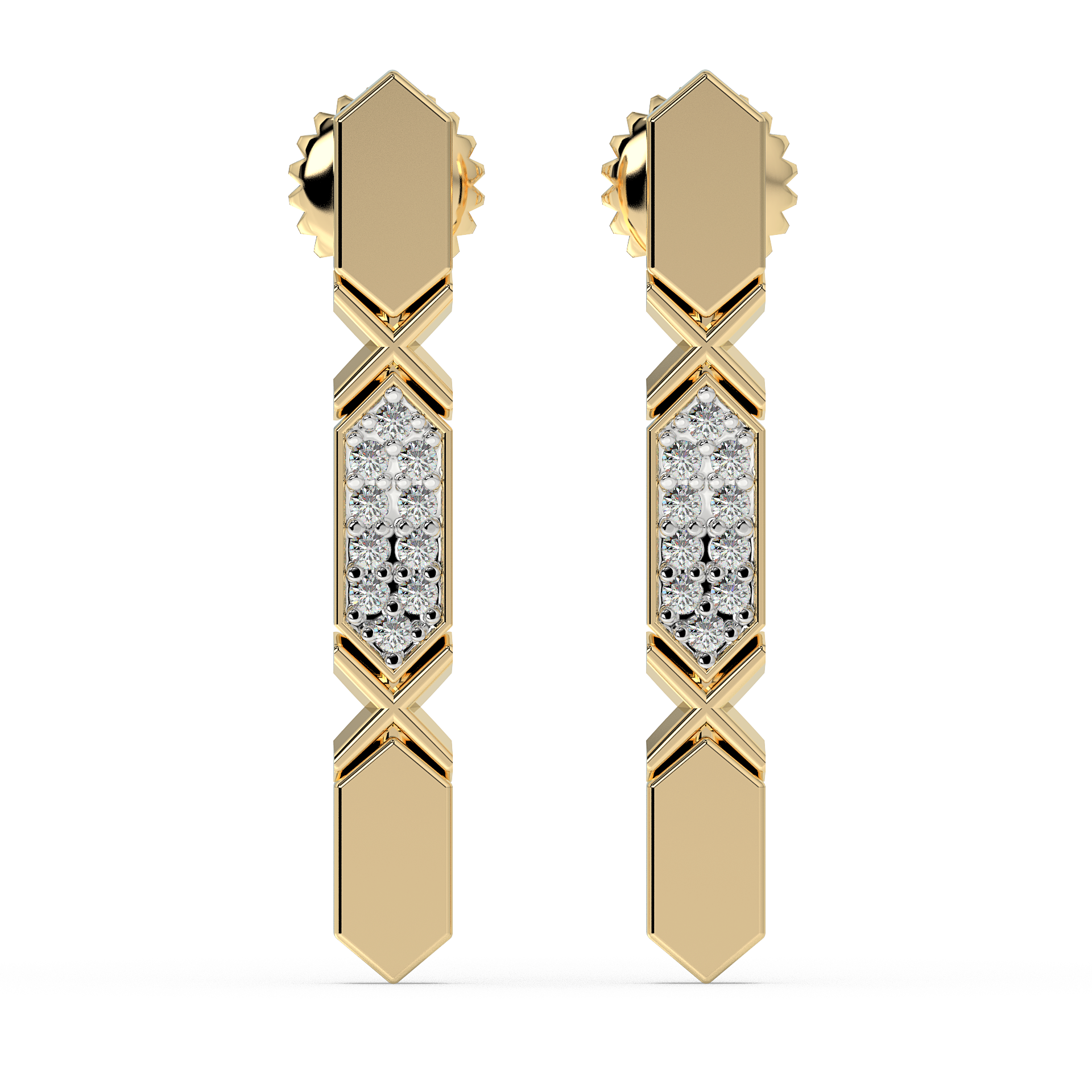 9K Gold Etoile Earrings