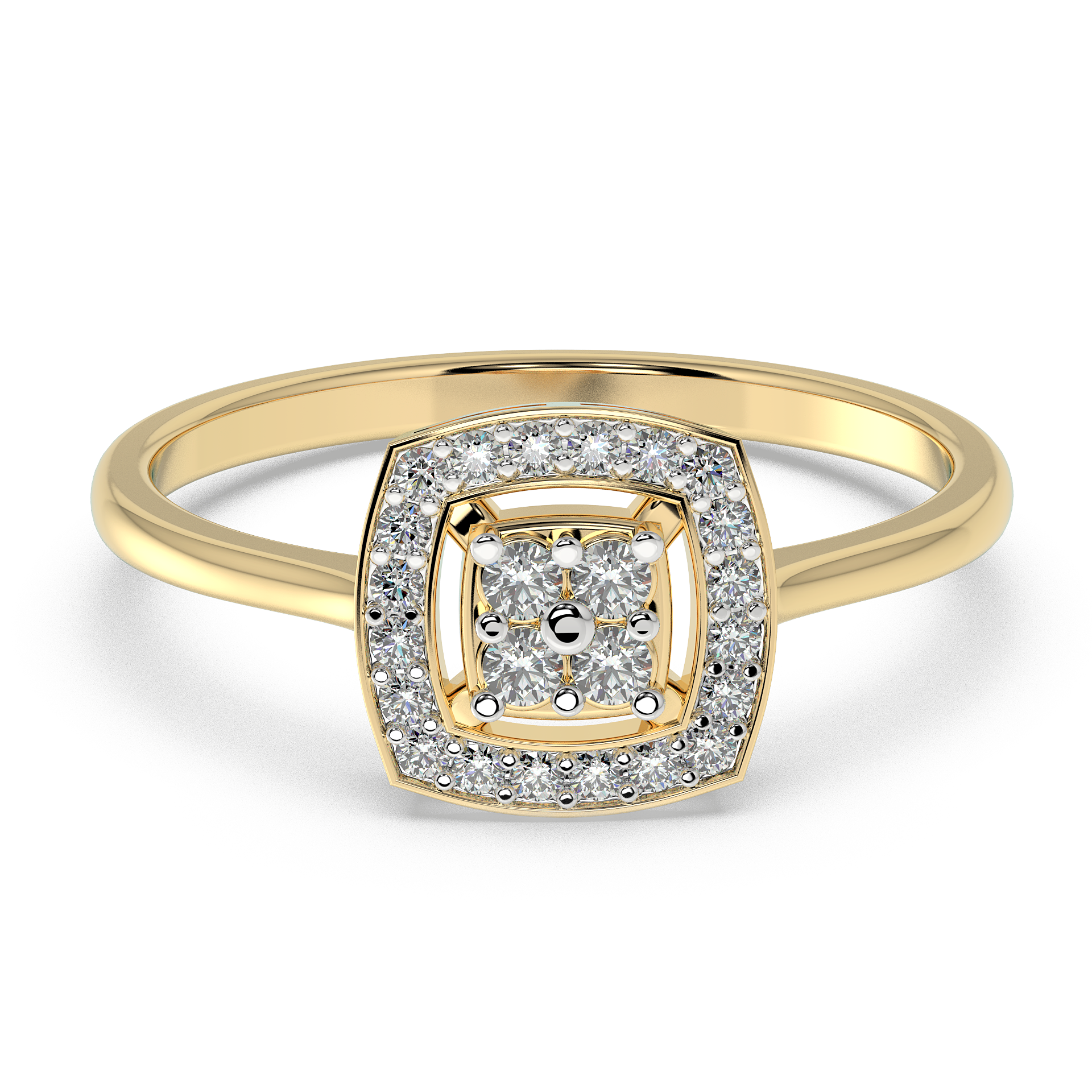 9K Gold Daisy Ring