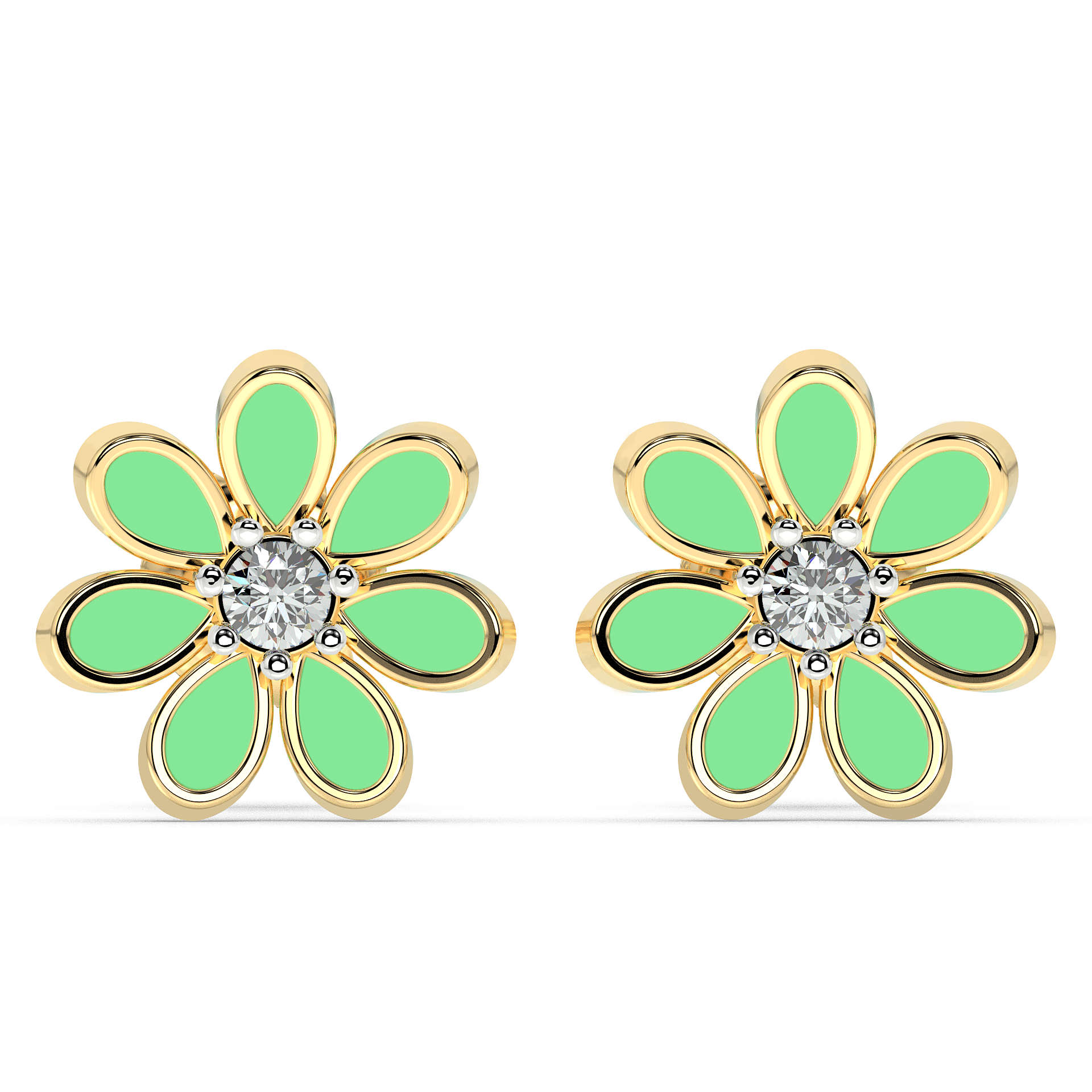 9K Gold Belle Earrings