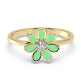 9K Gold Camellia Ring