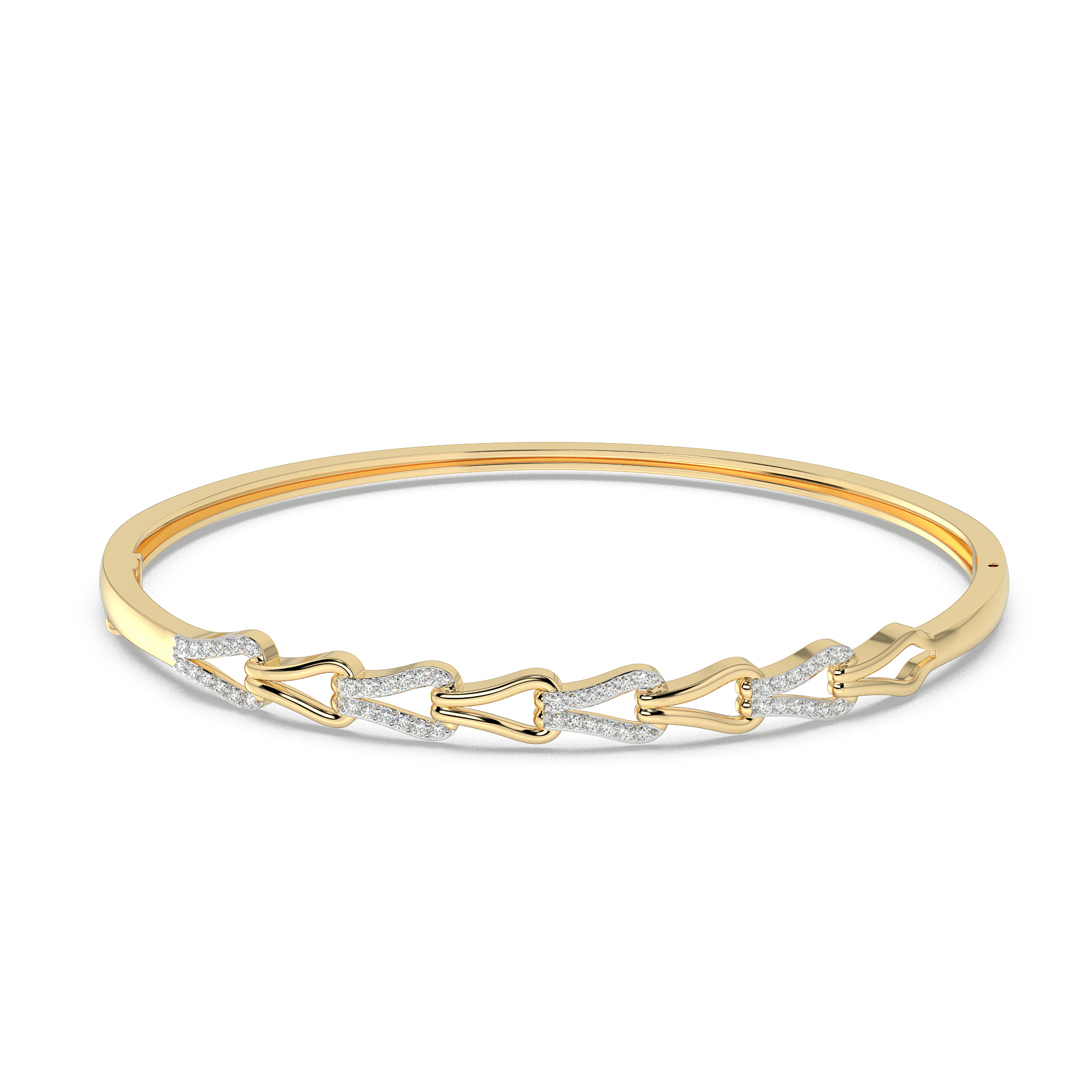 9K Gold Tiffany Bangle