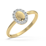 9K Gold Iris Ring