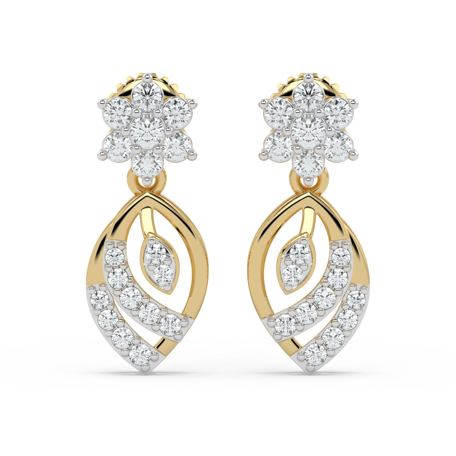 9K Gold Wren Earrings