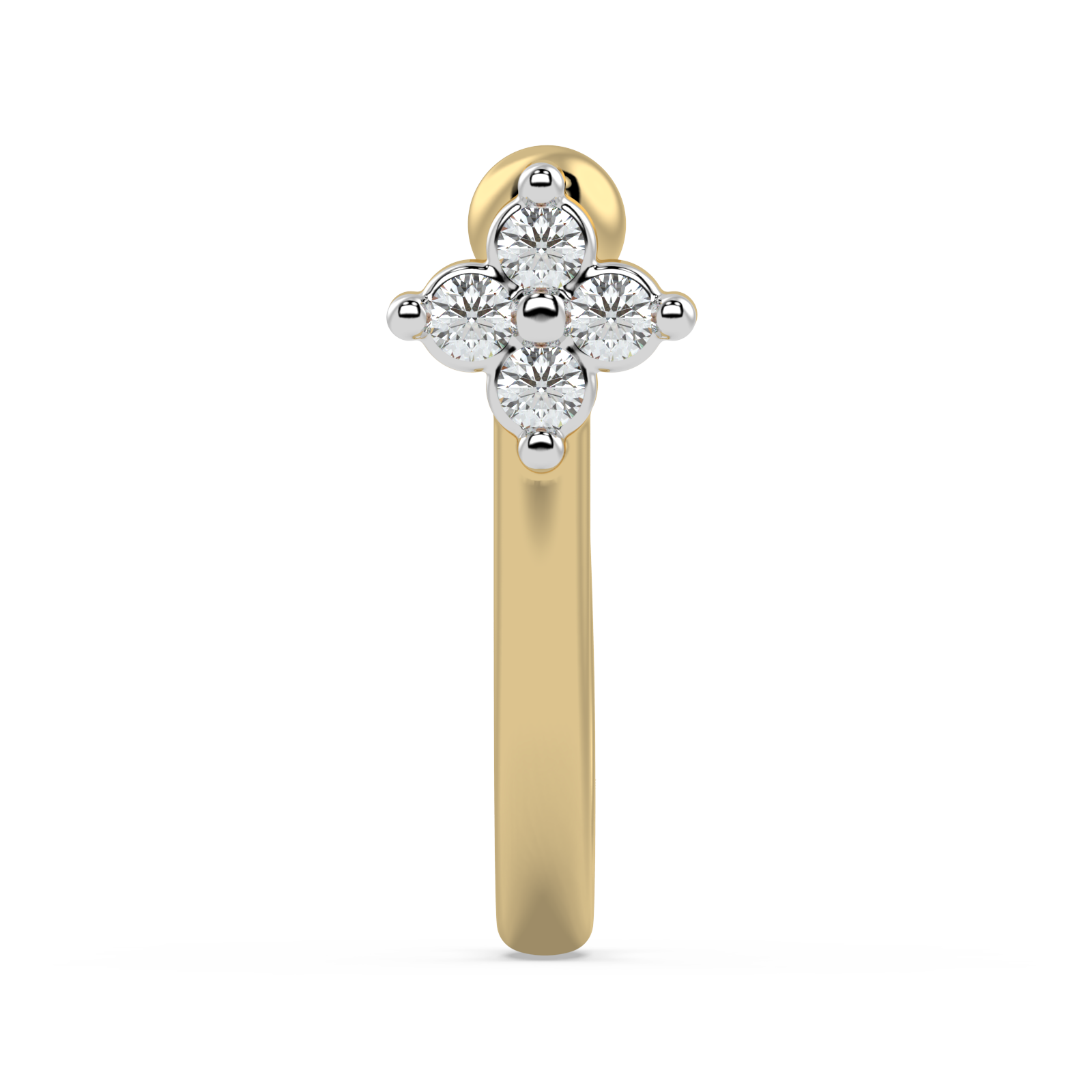 9K Gold Indigo Nose Pin
