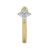 9K Gold Indigo Nose Pin