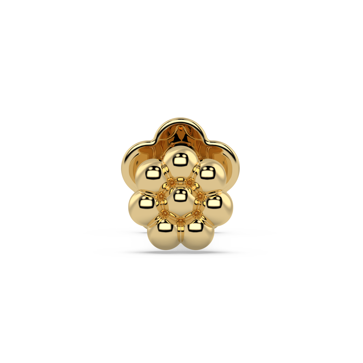 9K Gold Velvet Nose Pin