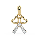9K Gold Sapphire Pendant