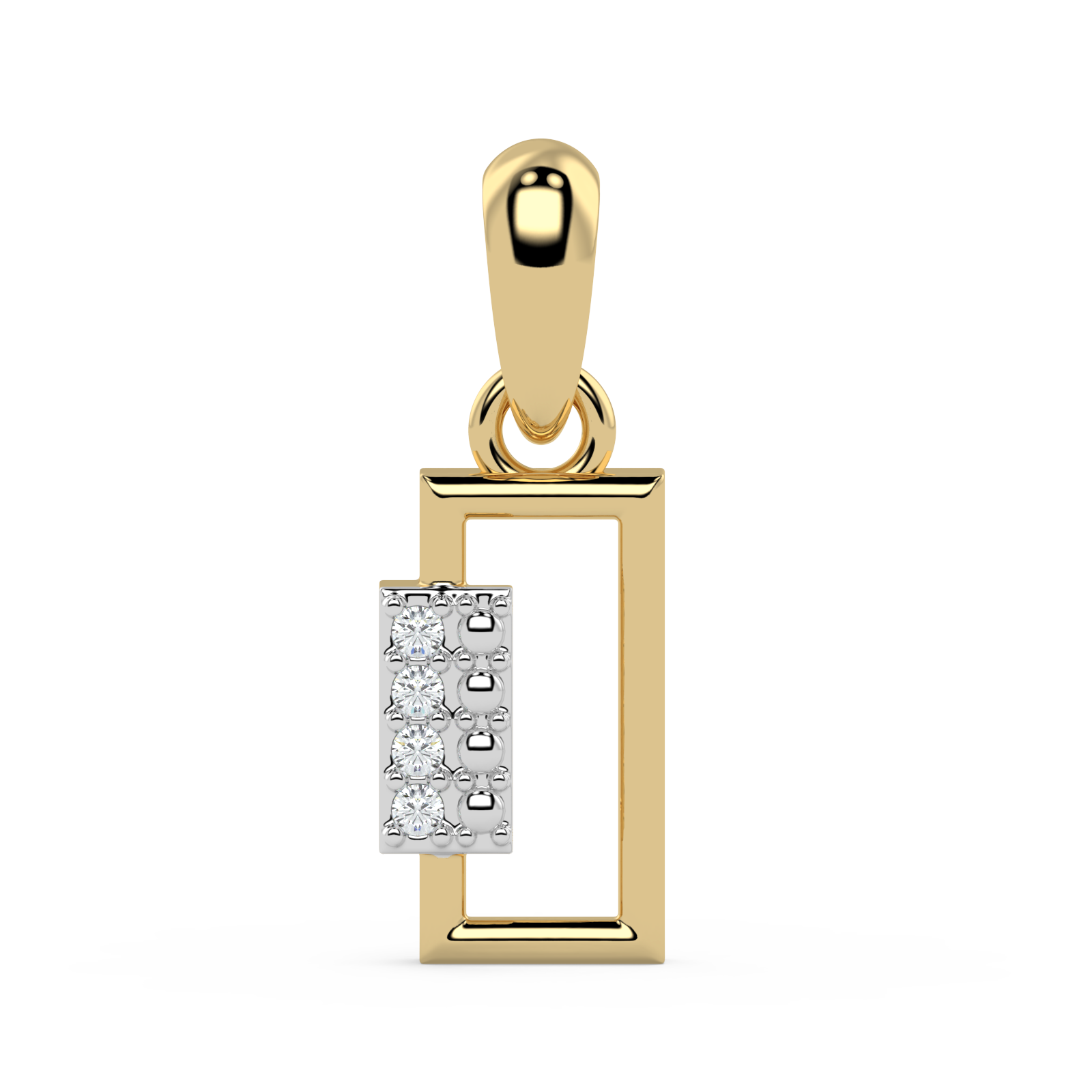 9K Gold Garnet Pendant