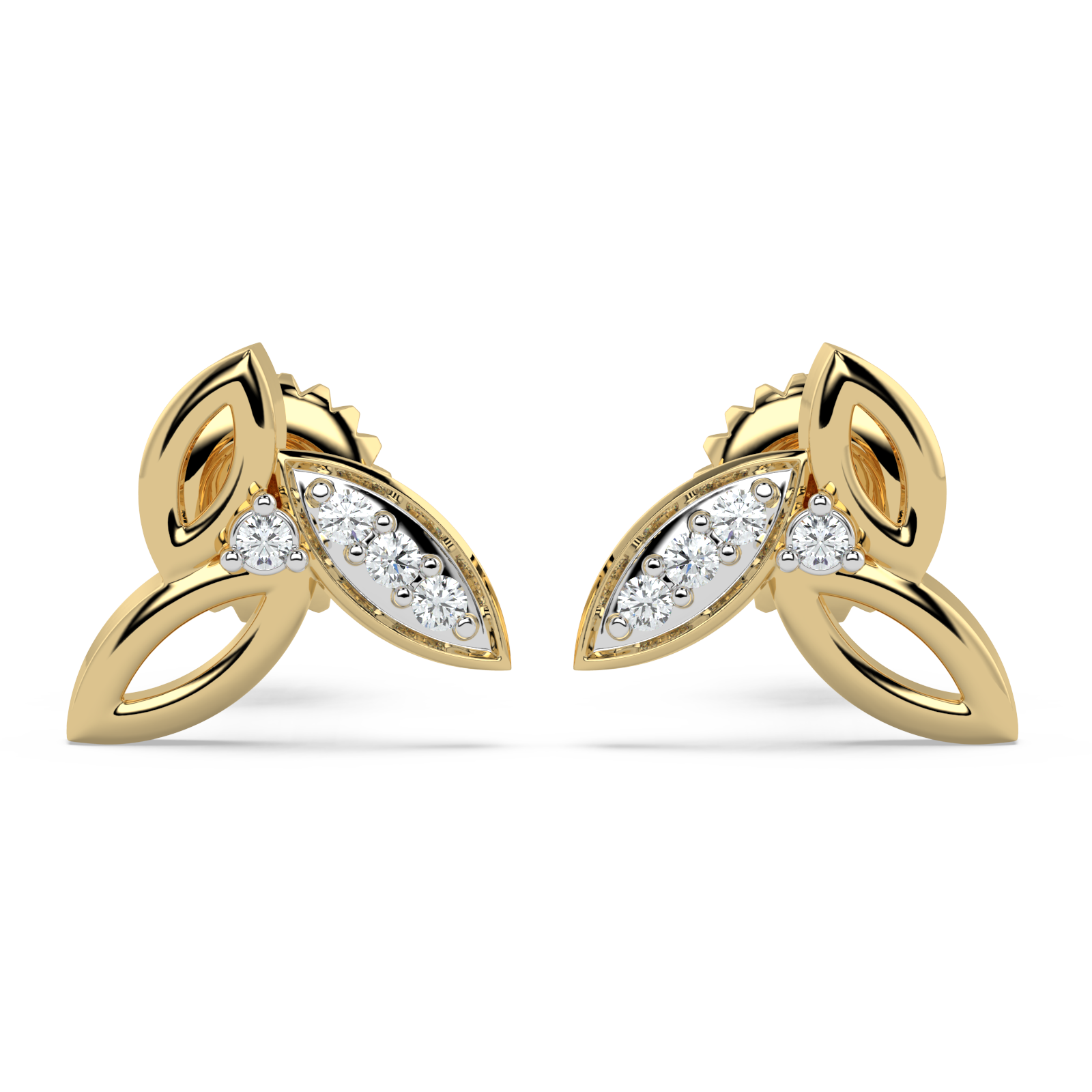 9K Gold Willow Earrings