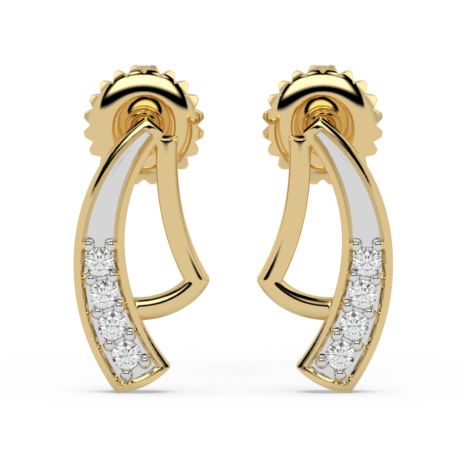 9K Gold Nova Earrings