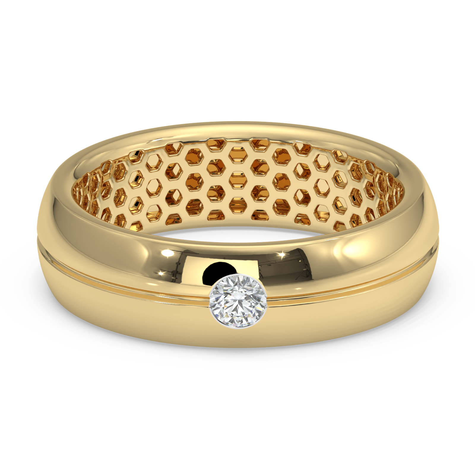 9K Gold Diya Ring