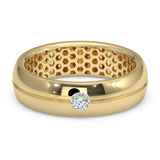 9K Gold Diya Ring