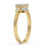 9K Gold Lavender Ring