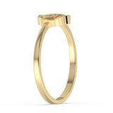 9K Gold Marguerite Ring