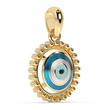 9K Gold Celestine Pendant