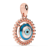 9K Gold Celestine Pendant