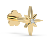 9K Gold Primavera Nose Pin