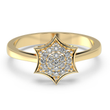 9K Gold Poppy Ring