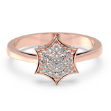 9K Gold Poppy Ring